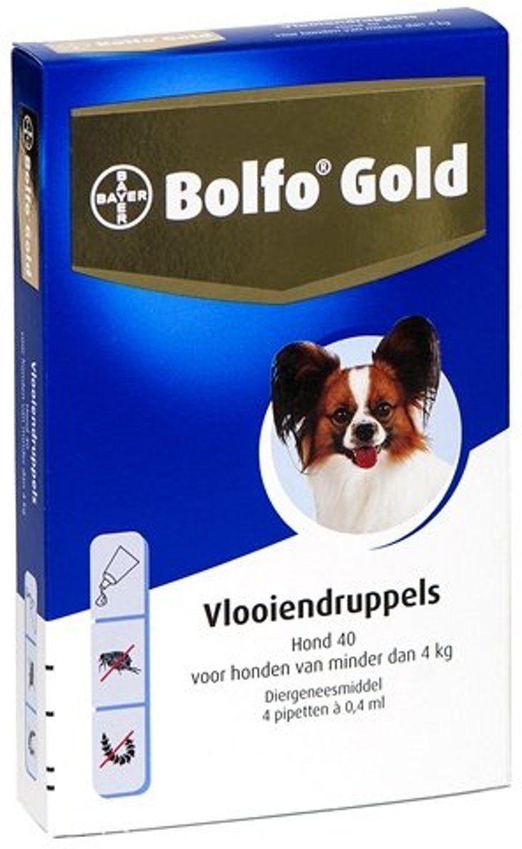Bolfo Gold Druppels Hond 40 2 x 0.4ml