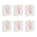 Eurowrap - X-32820-3Cpack - Set van 6 Kerstcadeauzakken - Medium - 21,5x10,2x25,3cm - Vegetatie