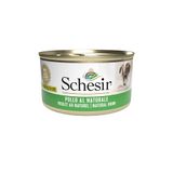 Schesir, natvoer voor volwassen honden met kip naturel, in zachte gelei (24 blikjes à 85 g)