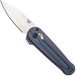 Benchmade Lowden 491 Stonewashed M390, Crater Blue Aluminium, zakmes