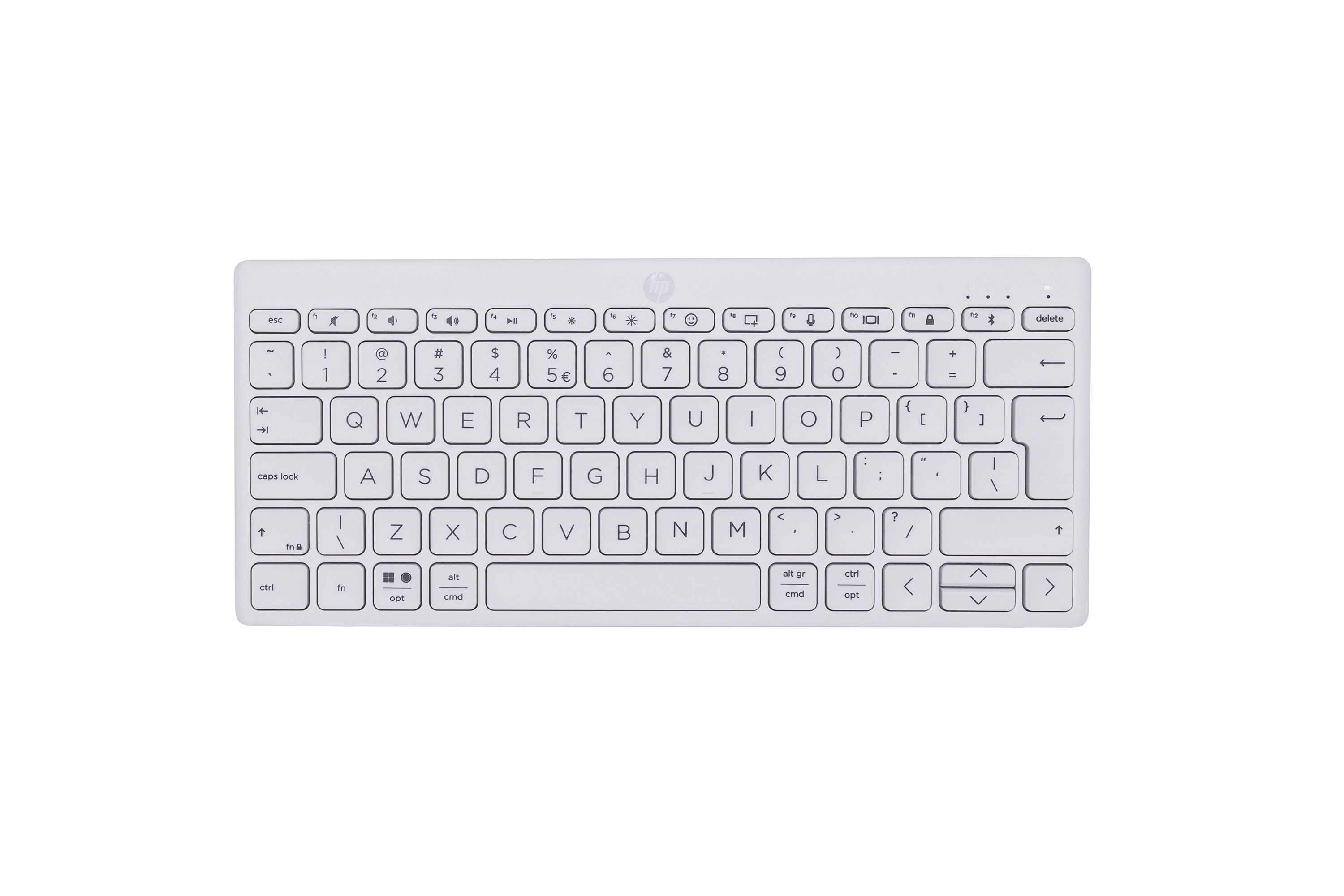HP 350 Compact Multi-Device Bluetooth Keyboard - White - QWERTY