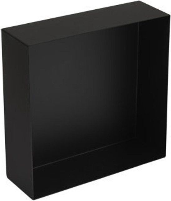 Plieger Inbox Inbouwnis - Opbouwnis - RVS - 30x30x10 cm - Matzwart