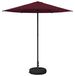 Syfax Tuinparasol met Basis Rechthoekig 2,3 x 2,3 m Polyester
