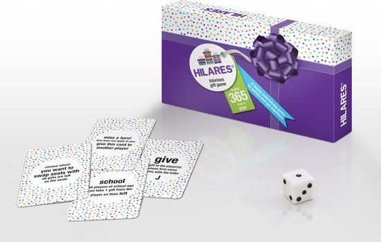 HILARES - Hilarious Gift Game - Pakjesspel - Sinterklaasspel - Engelstalige editie !!