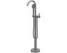IVY Pact Vrijstaande Badmengkraan met Draaibare Uitloop en Satin Spray Handdouche - Geborsteld Metal Black PVD