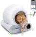 WOP Luxe Editie Automatische Zelfreinigende Kattenbak - Wit - Kunststof - 0.07 l