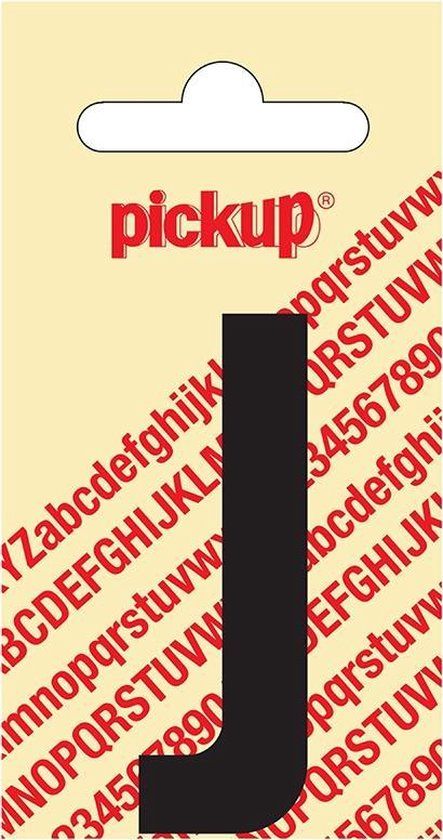 Pickup Plakletter Nobel 60 mm Zwart J