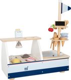 Small Foot - Houten IJskraam Fresh Junior 41 X 47 Cm Hout Blauw/wit