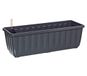 Dehner Bloembak Aqua-Flor Plus met bewateringssysteem, ca. 78,5 x 22 x 19 cm, kunststof, antraciet