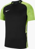 Nike Strike II Korte Mouw Dames Shirt - Zwart / Fluogeel - Maat S