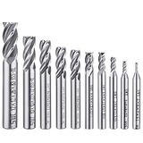 Afunta 4-vouw boor set van 10-0,2-1,2 cm - HSS CNC rechte schacht boorset voor boormachine, gereedschapsset voor hout, aluminium, staal en titanium