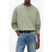 Tommy Hilfiger Relaxed Washed Waffle Knit Spring Olive Sweater