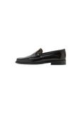 Mango donkerbruin leren loafers