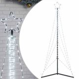 vidaXL LED-kerstboom - 483 LEDs - Koud Wit - 240 cm