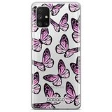 ERT GROUP mobiel telefoonhoesje voor Samsung M51 origineel en officieel erkend Babaco patroon Butterflies 002 optimaal aangepast aan de vorm van de mobiele telefoon, gedeeltelijk bedrukt