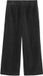 Next Dames Zachte corduroy broek met wijde pijpen Zwart