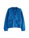 Next - Meisjes - Katoenrijk jersey schoolvest met zakken met ruches - Blauw