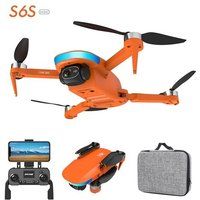 S6S Mini Gps Drone 5G Wifi Fpv Quadcopter Rc Opvouwbaar Borstelloos 4K Levensduur batterij: 25 Min Oranje