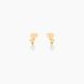 Boucles d'oreilles pendantes Rihabe or jaune oxyde de zirconium