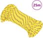 vidaXL Boottouw 5 mm 25 m polypropyleen geel