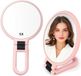 OEM Dubbele handspiegel met handvat, geschikt voor reizen, met vergrotingsfunctie, draaibaar handvat, opvouwbaar. Spiegel voor vrouwen, ideaal voor make-up, reizen, op een tafel, bureau of voor het scheren