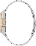 Gc Gc Coussin Shape Lady Large Size Metal Kwarts Analoog Horloge Zilverkleur En Roségoudkleur Kast Gemaakt Van 100% Roestvrij Staal En Een Armband Van 100% Roestvrij Staal 36 Y98005L1MF