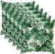 vidaXL - Coussin - 6 pièces - Motif Feuille en Bois - 45 x 45 cm - Polyester