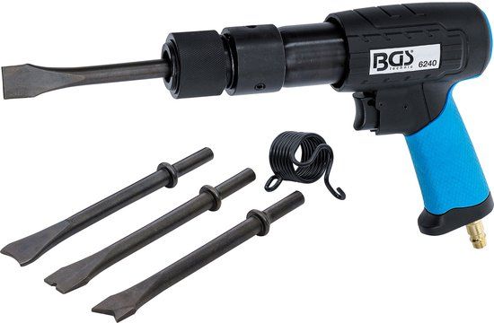 BGS Perslucht-beitelhamerset - met snelwisselhouder - 10 mm