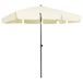 vidaXL Strandparasol 200x125 cm zandgeel