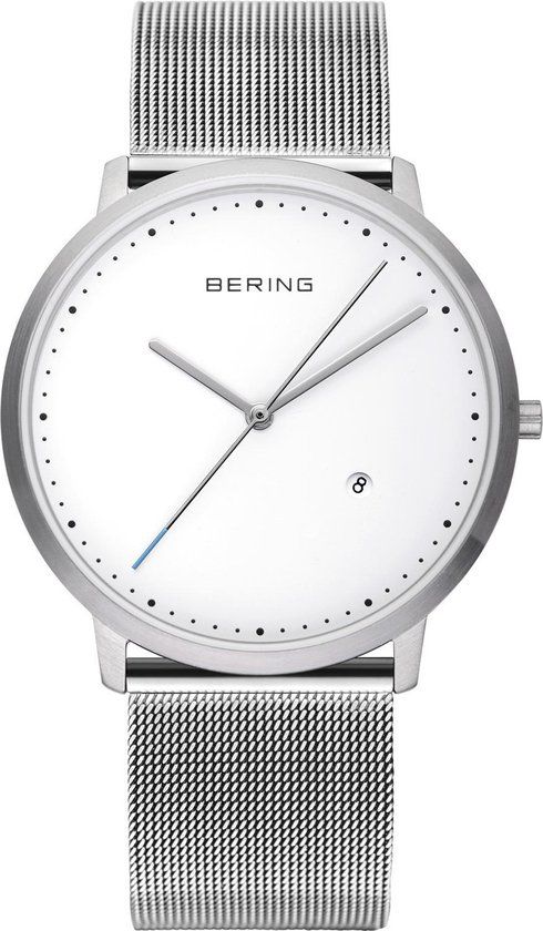 Bering 11139-004 Herenhorloge - Zilverkleurig - 39 mm - Staal - Saffierglas