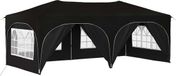 vidaXL Pop-up Feesttent Zwart Oxford Stof 575 x 288 x 245 cm
