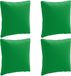 vidaXL 4-Delige Rugkussens PUTTEN 4 pcs 100% Polyester Groen