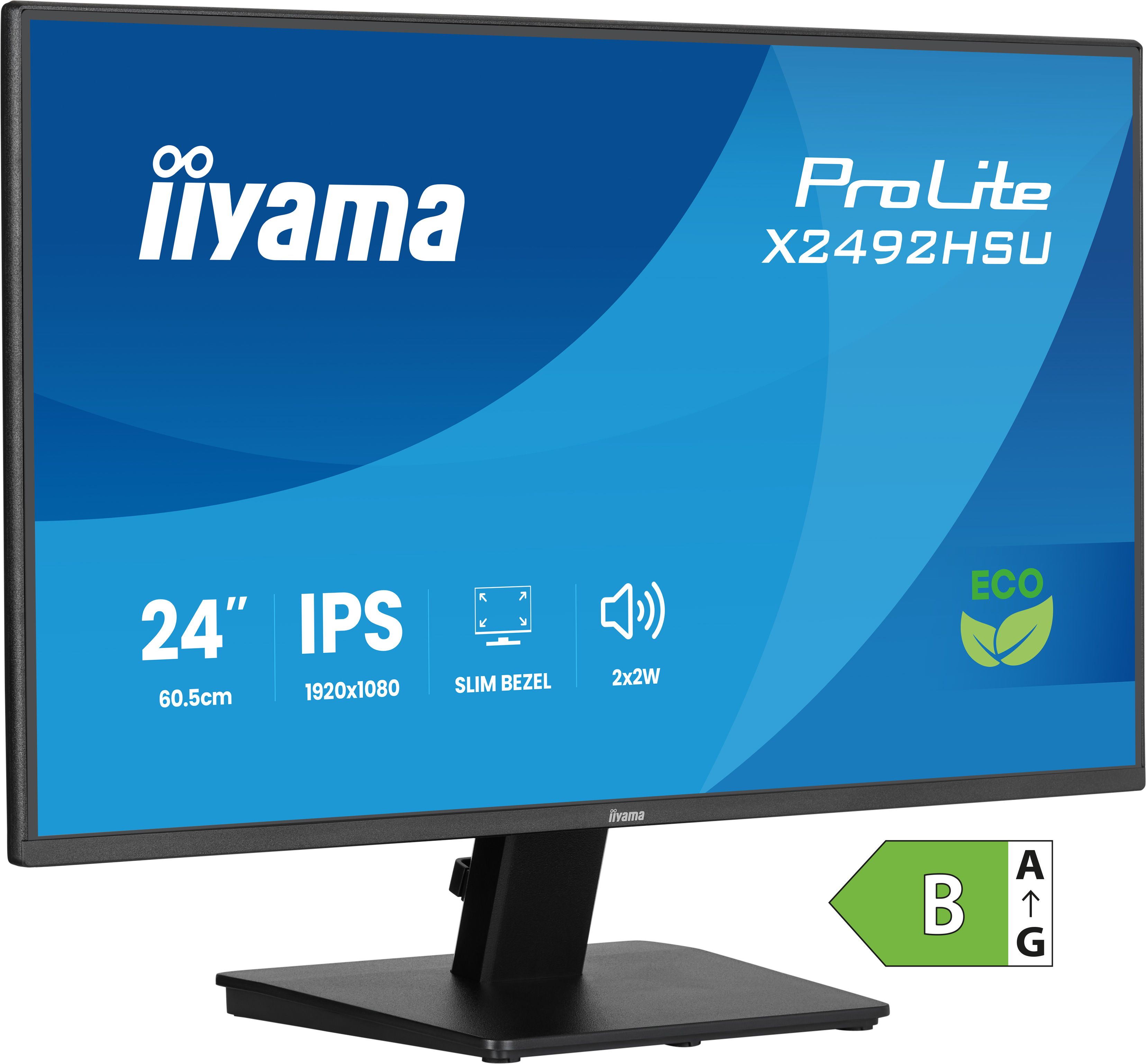 iiyama ProLite X2492HSU-B1 24" Full HD IPS Monitor with USB Hub