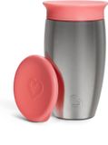 Munchkin Roestvrijstalen Drinkbeker - Miracle® 360° Sippy Cup - Fel Roze - 296ml