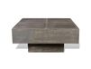 Maison Exclusive - Table basse, brun foncé, carré, manguier massif