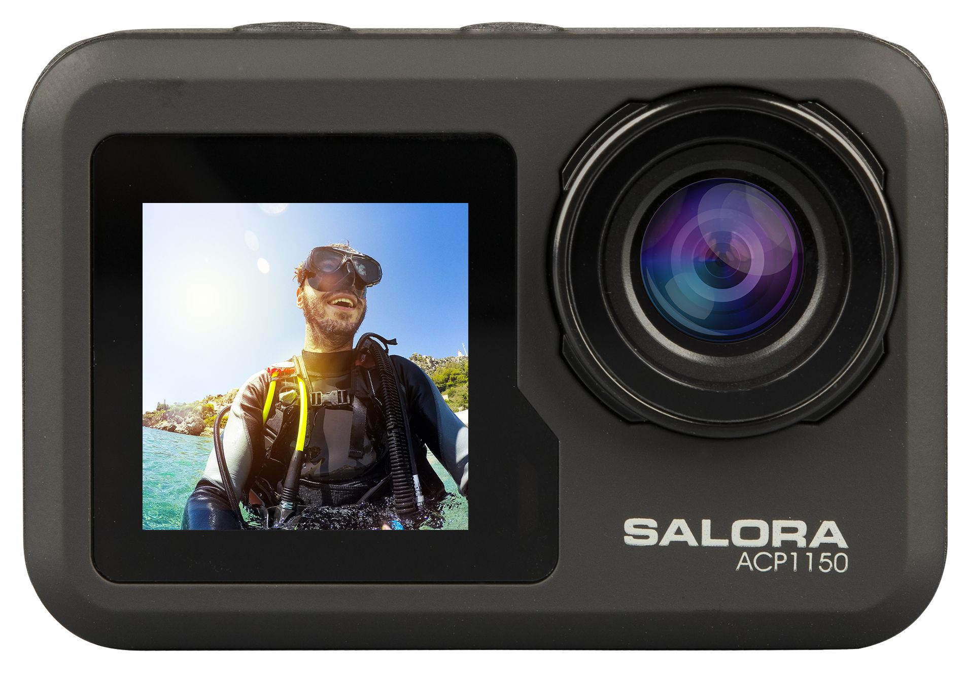 Salora ACP1150 - 4K Ultra HD Action Camera - 12MP, WiFi, 2" Display