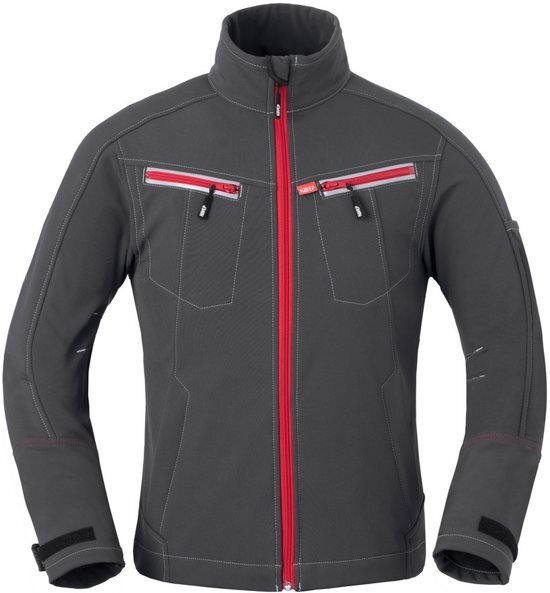 HaVeP 40166 Dames softshell Charcoal Grijs maat S