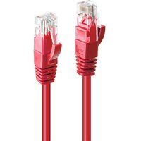 Lindy - Verbindingskabel - RJ-45 (M) naar RJ-45 (M) - 5 m - UTP - CAT 6 - gevormd, zonder haken, met strengen - rood