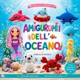 AMIGURUMI DELL’OCEANO: 12 schemi originali di amigurumi marini, Uncinetto per principianti, Amigurumi facili passo dopo passo, Balena, sirena, ... cavalluccio marino, polpo e tanti altri