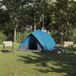 vidaXL - Camping - tente - 4 personnes - Bleu - taffetas - Imperméable