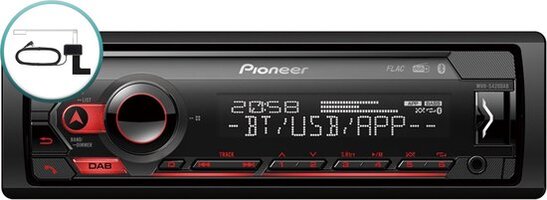 Pioneer MVH-S420DAB - Autoradio met DAB+ - Zwart