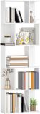 HOMCOM Boekenplank - Spaanplaat - 60x24x184,5cm - Wit