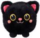 GIPSY TOYS Moko Maru Kitty pluche speelgoed - 20 cm - Zwart