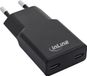InLine USB lader | 2x USB-C PD | GaN | 30W | zwart