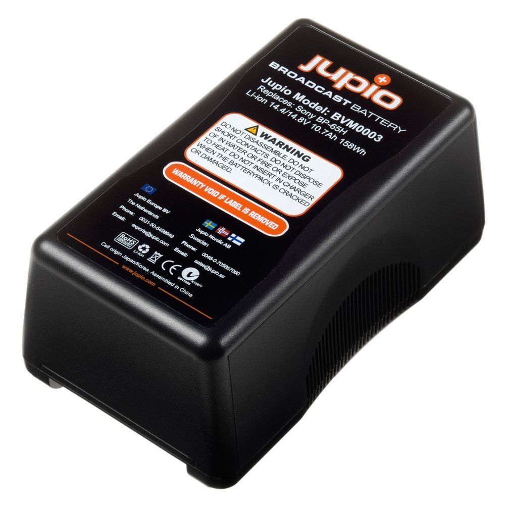Jupio BVM0003 - Batterij voor camera's/camcorders - Li-Ion - 10700 mAh - 14,4 volt