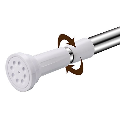 KINLO 110200cm douchegordijnstang roestvrij staal zonder boren