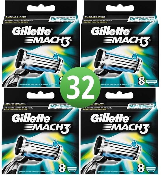 Gillette Mach3 - 32 stuks - Scheermesjes