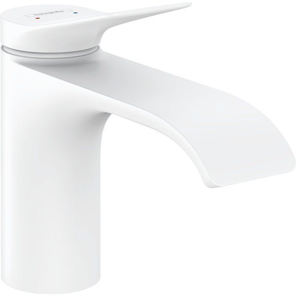 Hansgrohe Vivenis ééngreeps wastafelmengkraan 80 wit mat 75010700