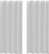 vidaXL Voile Gordijn Lichtgrijs 225 x 140 cm Polyester 2 stuks