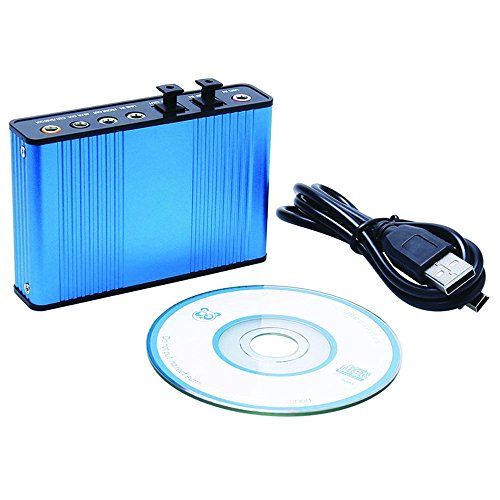 Luxtech Sound Card CM6206 - 7.1/5.1 Channel Audio Adapter - USB - Optical - Win/Mac